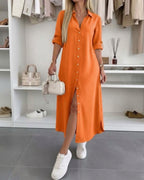 ADELA™ | VESTIDO CAMISERO OVERSIZE