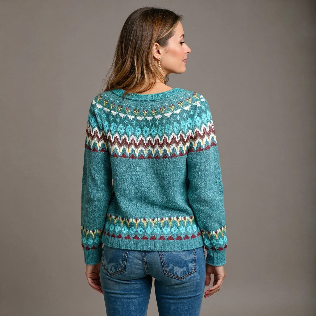 GLORIA™ | SUÉTER VINTAGE DE PUNTO ISLANDÉS