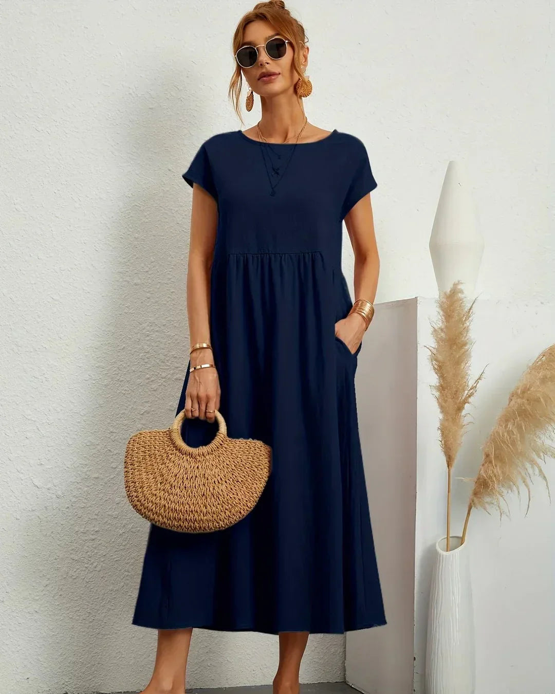 RITA™ | VESTIDO MIDI FLUIDO