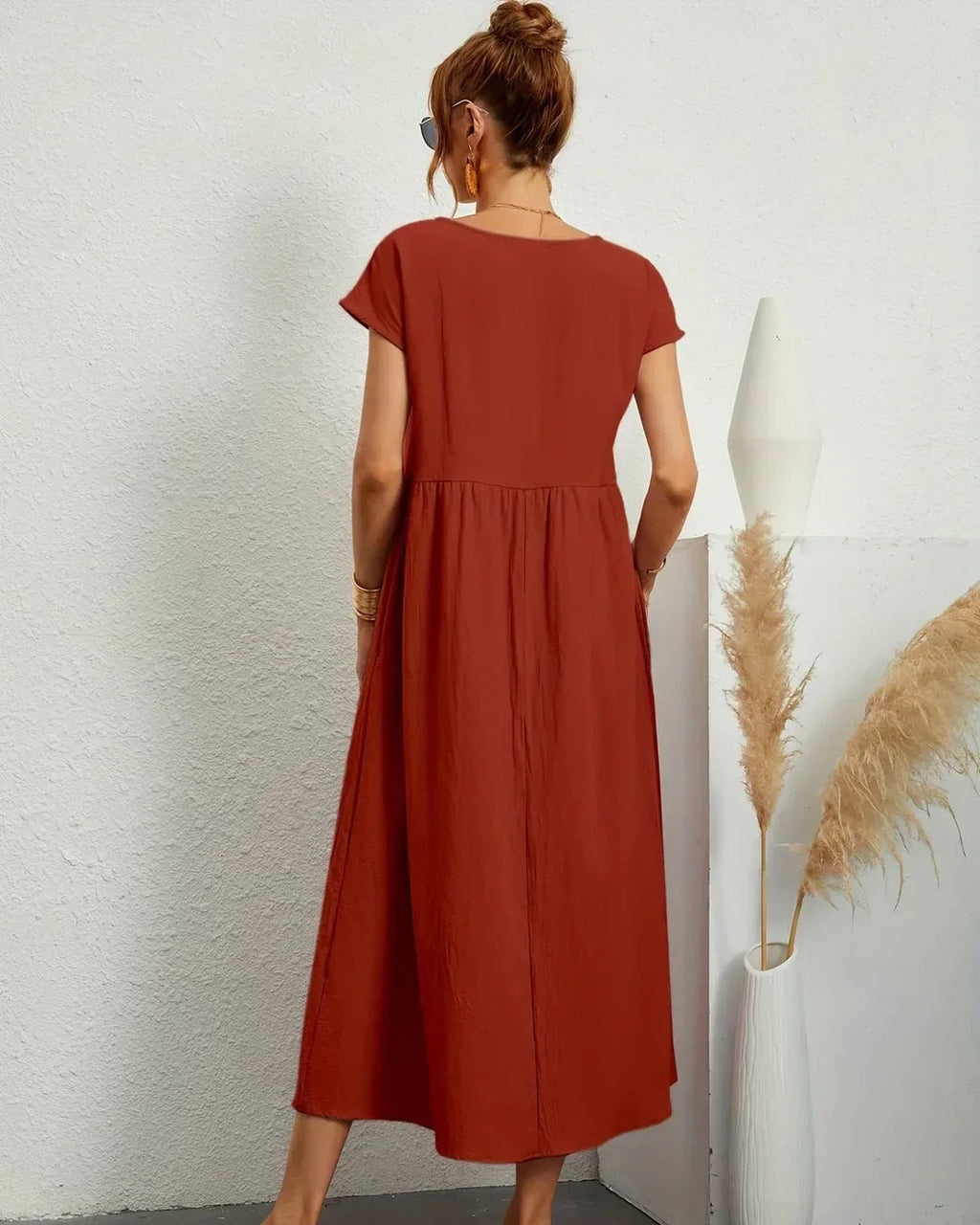 RITA™ | VESTIDO MIDI FLUIDO