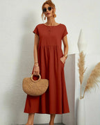 RITA™ | VESTIDO MIDI FLUIDO