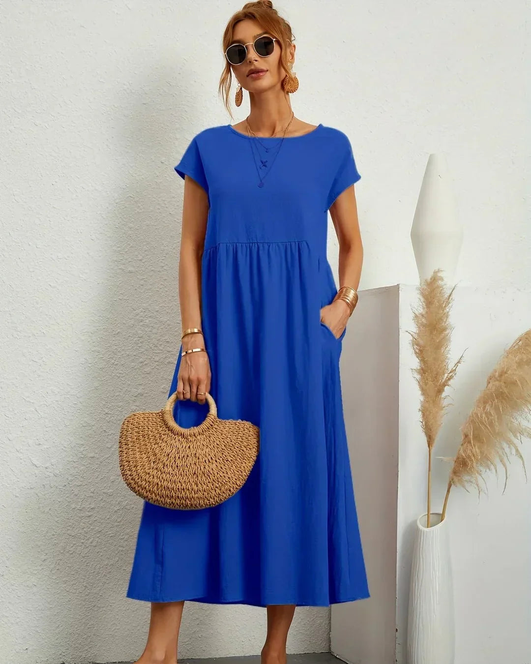 RITA™ | VESTIDO MIDI FLUIDO