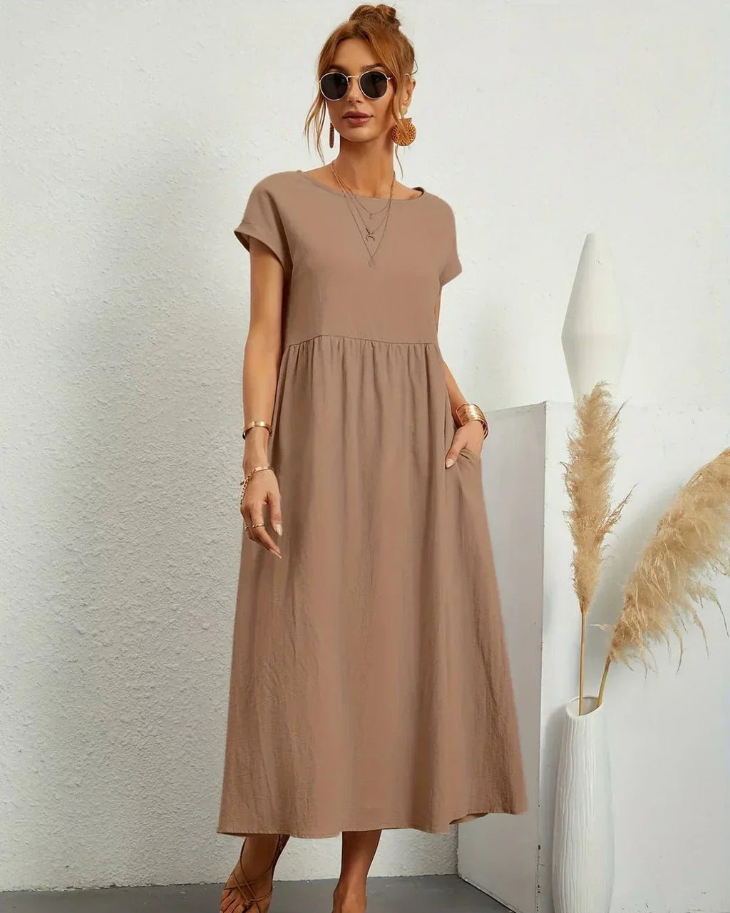 RITA™ | VESTIDO MIDI FLUIDO