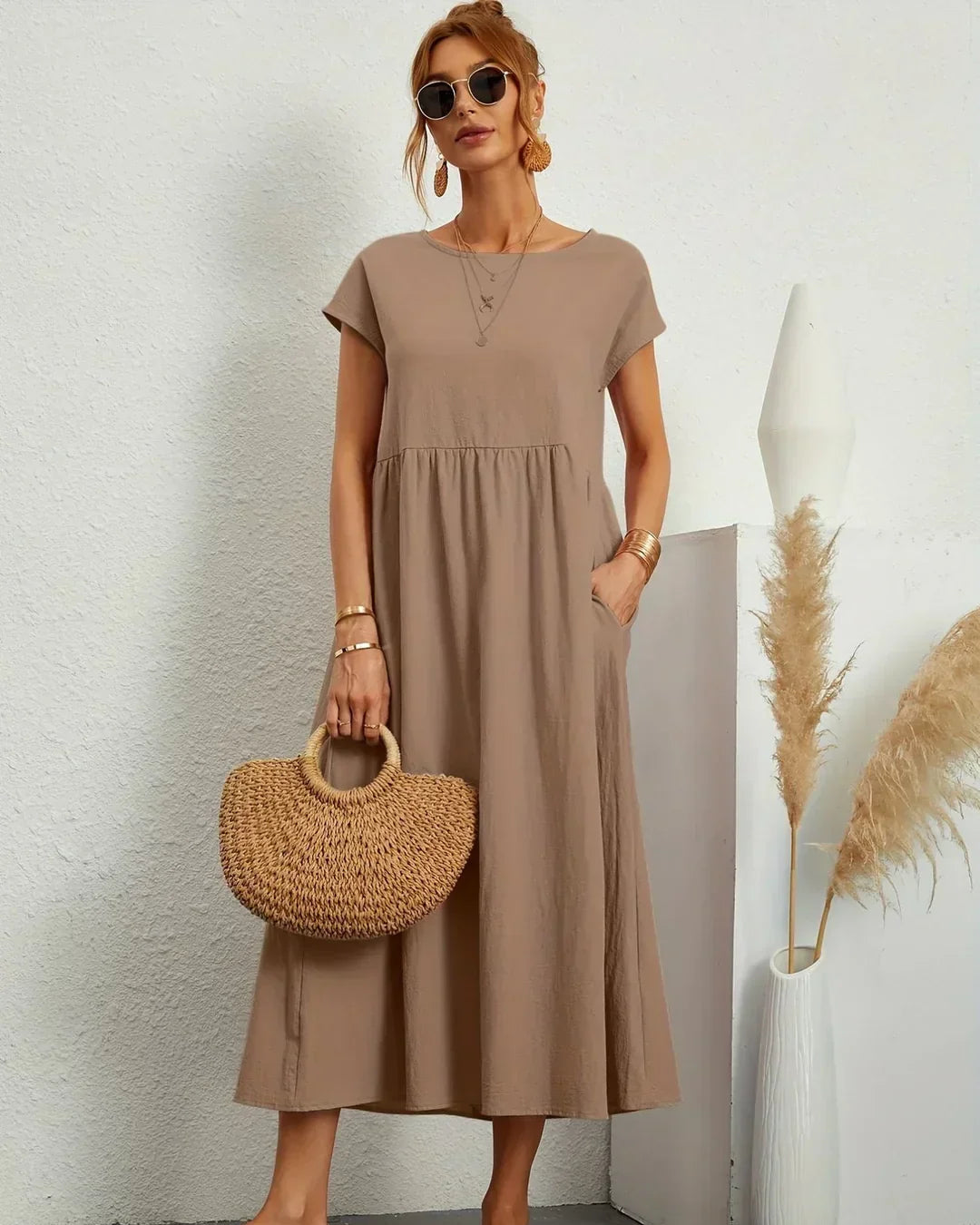 RITA™ | VESTIDO MIDI FLUIDO
