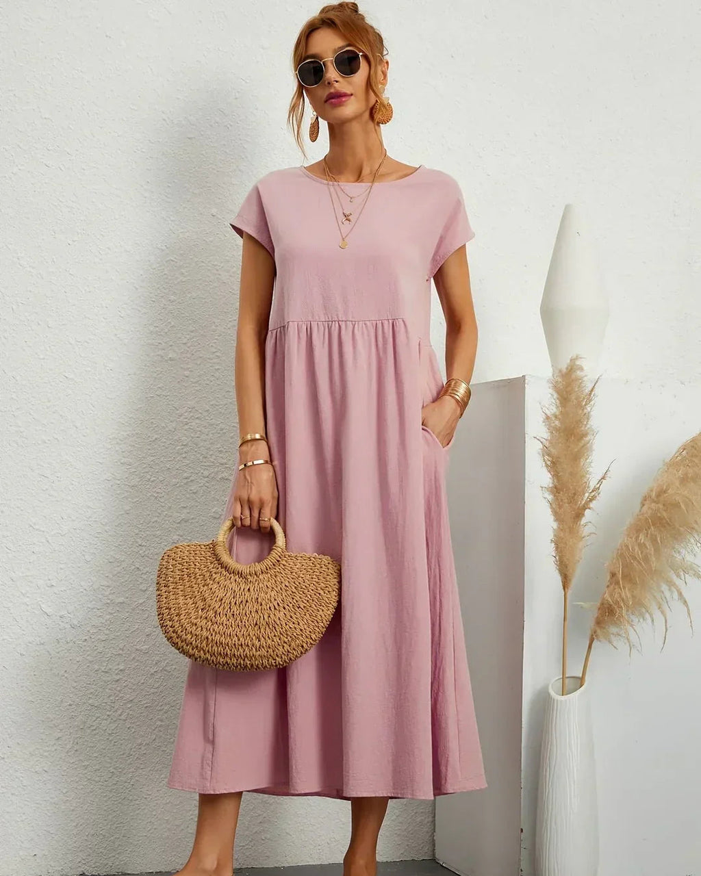 RITA™ | VESTIDO MIDI FLUIDO
