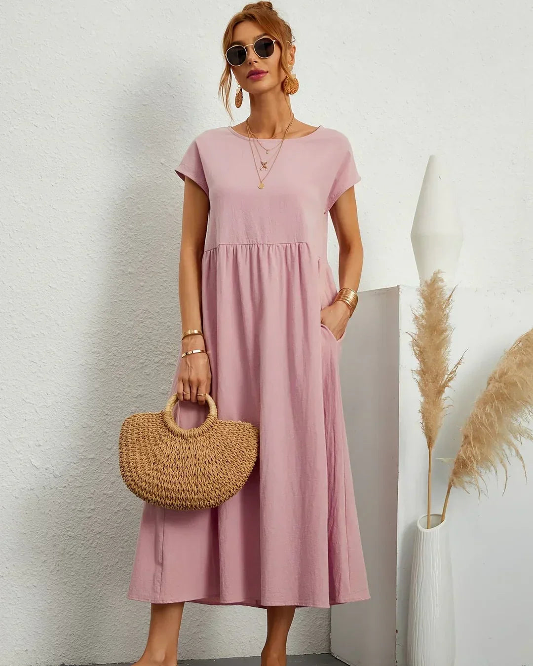 RITA™ | VESTIDO MIDI FLUIDO