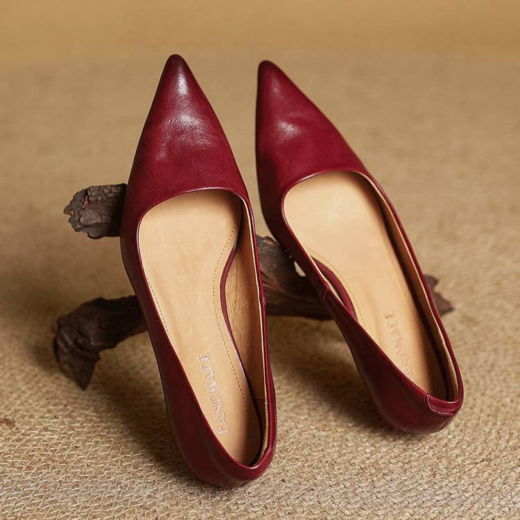 VALERIA™ | TACONES DE CUERO AUTÉNTICO