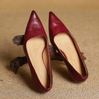 VALERIA™ | TACONES DE CUERO AUTÉNTICO