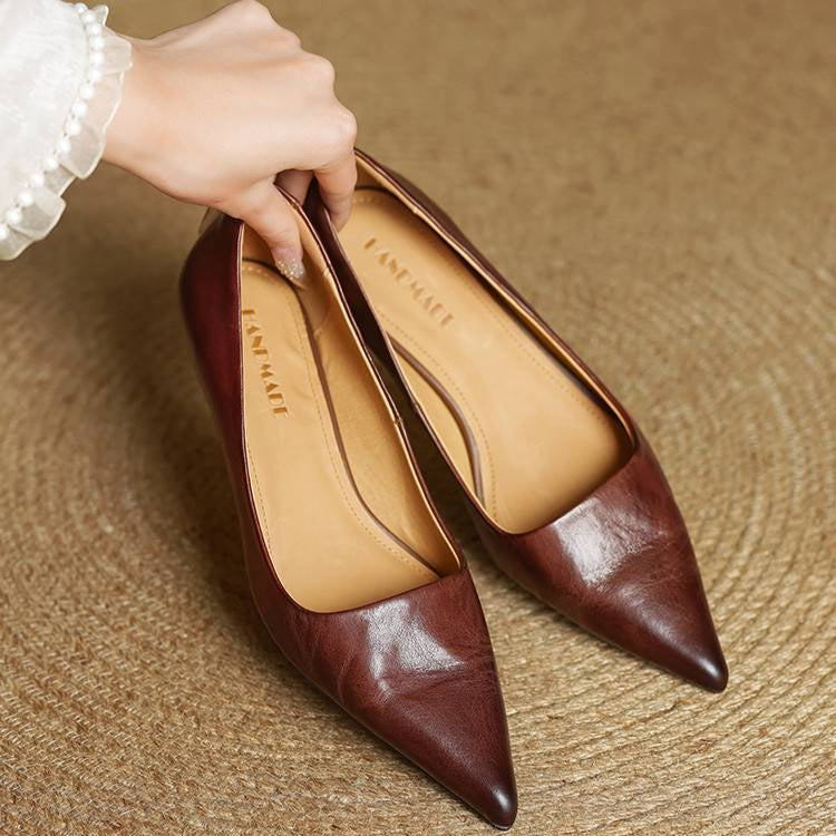 VALERIA™ | TACONES DE CUERO AUTÉNTICO