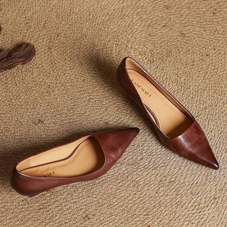 VALERIA™ | TACONES DE CUERO AUTÉNTICO