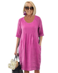AMAYA™ | VESTIDO OVERSIZE CON BOLSILLOS