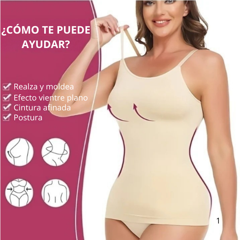 Ikono™ Top Moldeador 1+1 GRATIS: Body Moldeador para todo el día con ajuste ceñido sin costuras