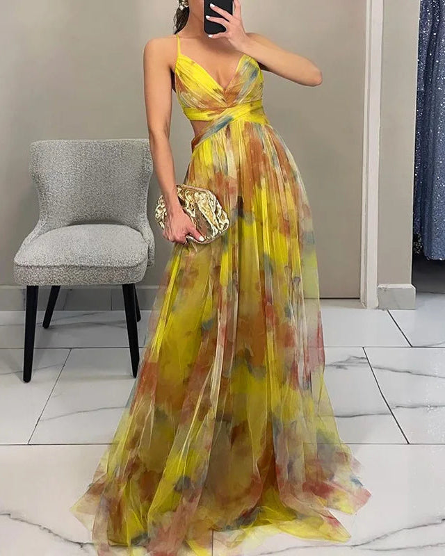AROA™ | VESTIDO MAXI FLORAL ENCANTADOR