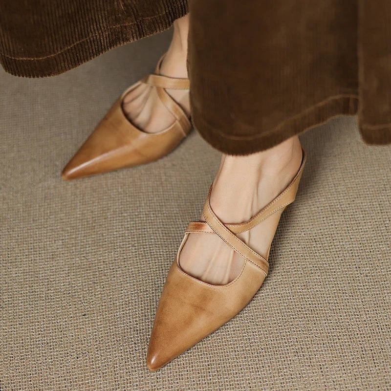 ALMA™ | ZAPATOS DE TACÓN CUERO AUTÉNTICO