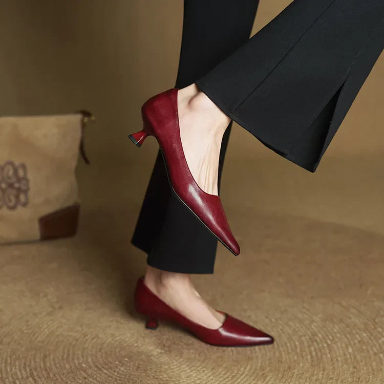 VALERIA™ | TACONES DE CUERO AUTÉNTICO