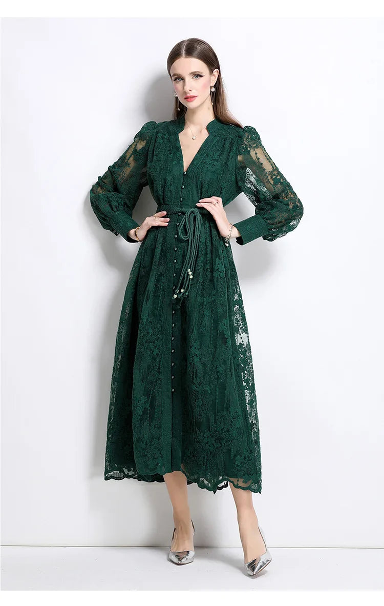 RENATA™ | VESTIDO MIDI LARGO