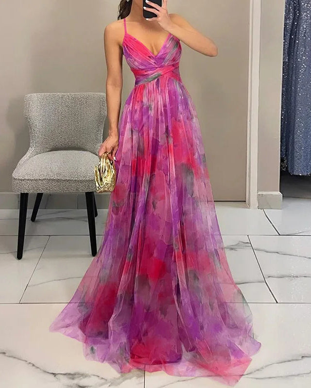 AROA™ | VESTIDO MAXI FLORAL ENCANTADOR