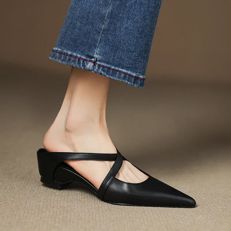 ALMA™ | ZAPATOS DE TACÓN CUERO AUTÉNTICO