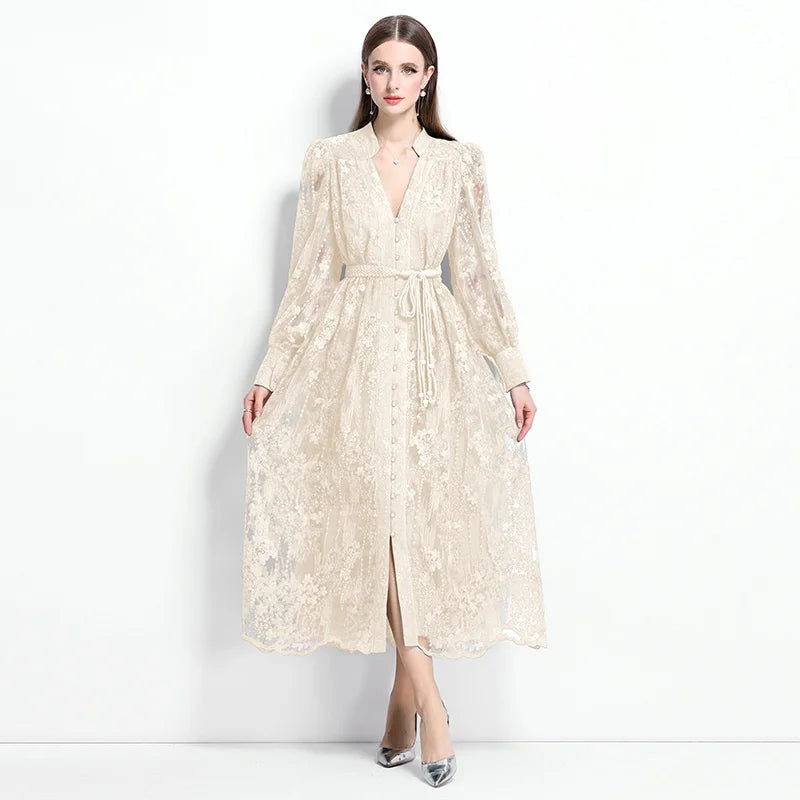 RENATA™ | VESTIDO MIDI LARGO