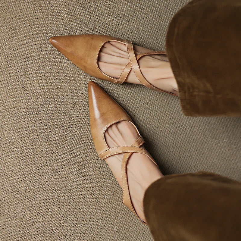 ALMA™ | ZAPATOS DE TACÓN CUERO AUTÉNTICO
