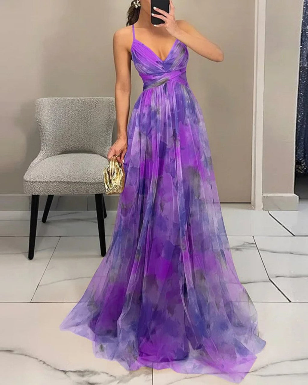 AROA™ | VESTIDO MAXI FLORAL ENCANTADOR