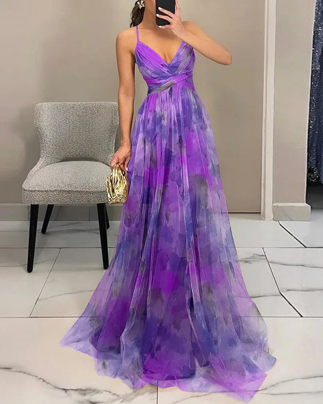 AROA™ | VESTIDO MAXI FLORAL ENCANTADOR