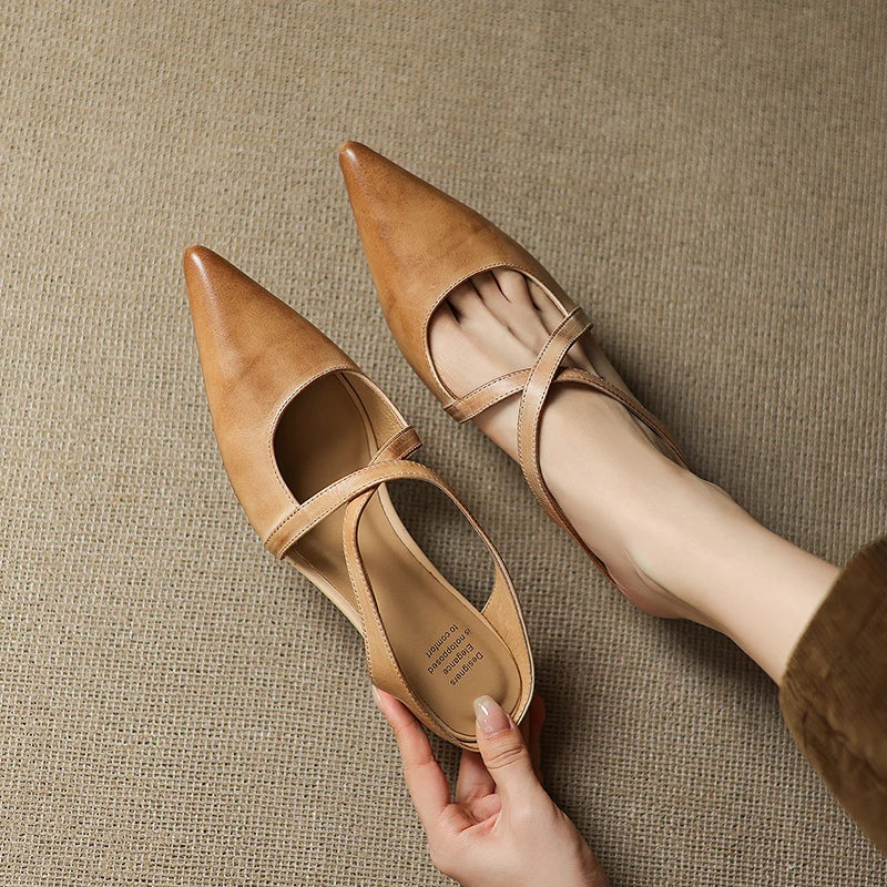 ALMA™ | ZAPATOS DE TACÓN CUERO AUTÉNTICO