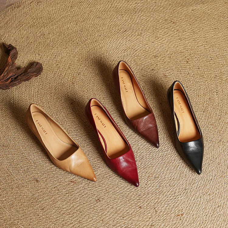 VALERIA™ | TACONES DE CUERO AUTÉNTICO