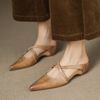 ALMA™ | ZAPATOS DE TACÓN CUERO AUTÉNTICO