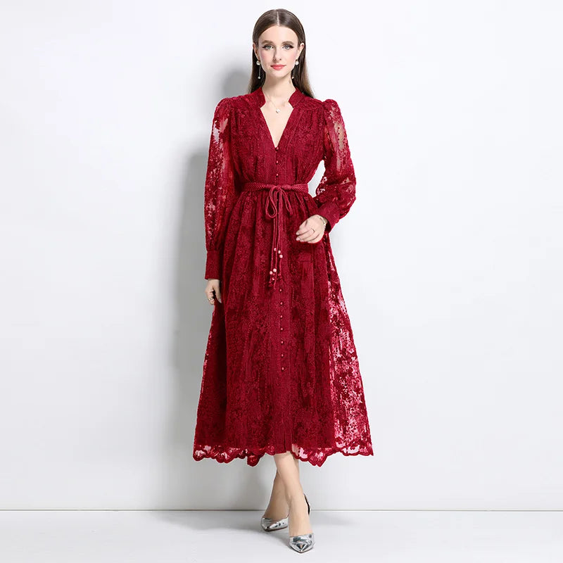 RENATA™ | VESTIDO MIDI LARGO