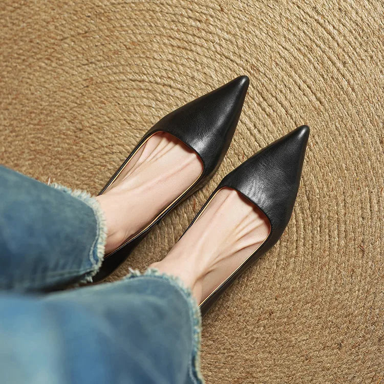 VALERIA™ | TACONES DE CUERO AUTÉNTICO