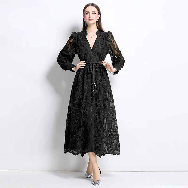 RENATA™ | VESTIDO MIDI LARGO