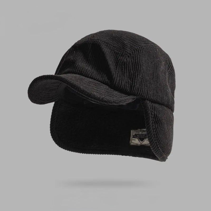 HIVERIA™ | GORRO DE PUNTO ACANALADO CON OREJAS ABATIBLES