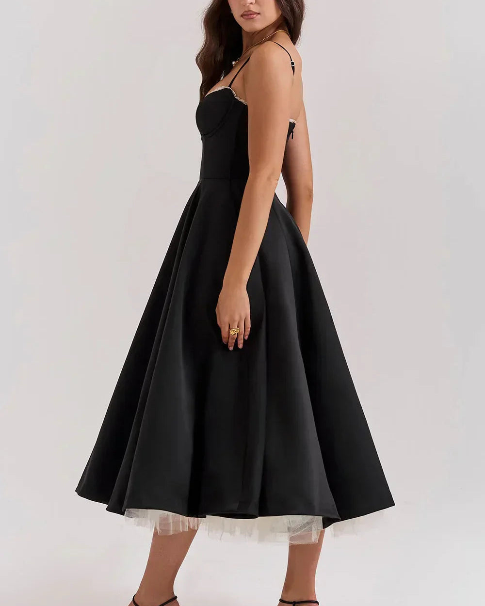 ARIEL™ | VESTIDO MIDI DE LUJO