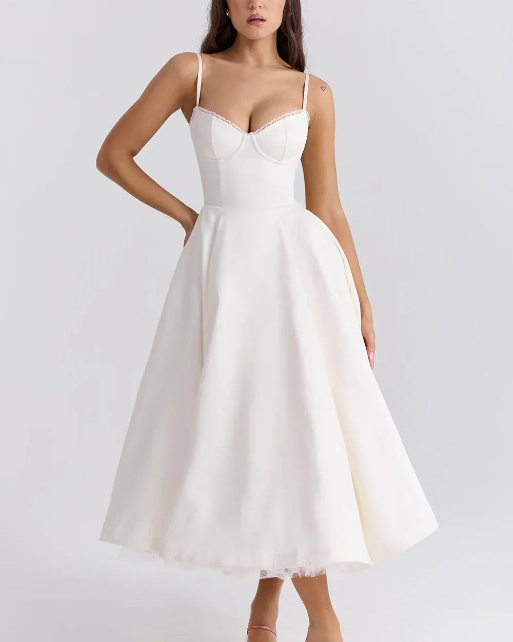 ARIEL™ | VESTIDO MIDI DE LUJO