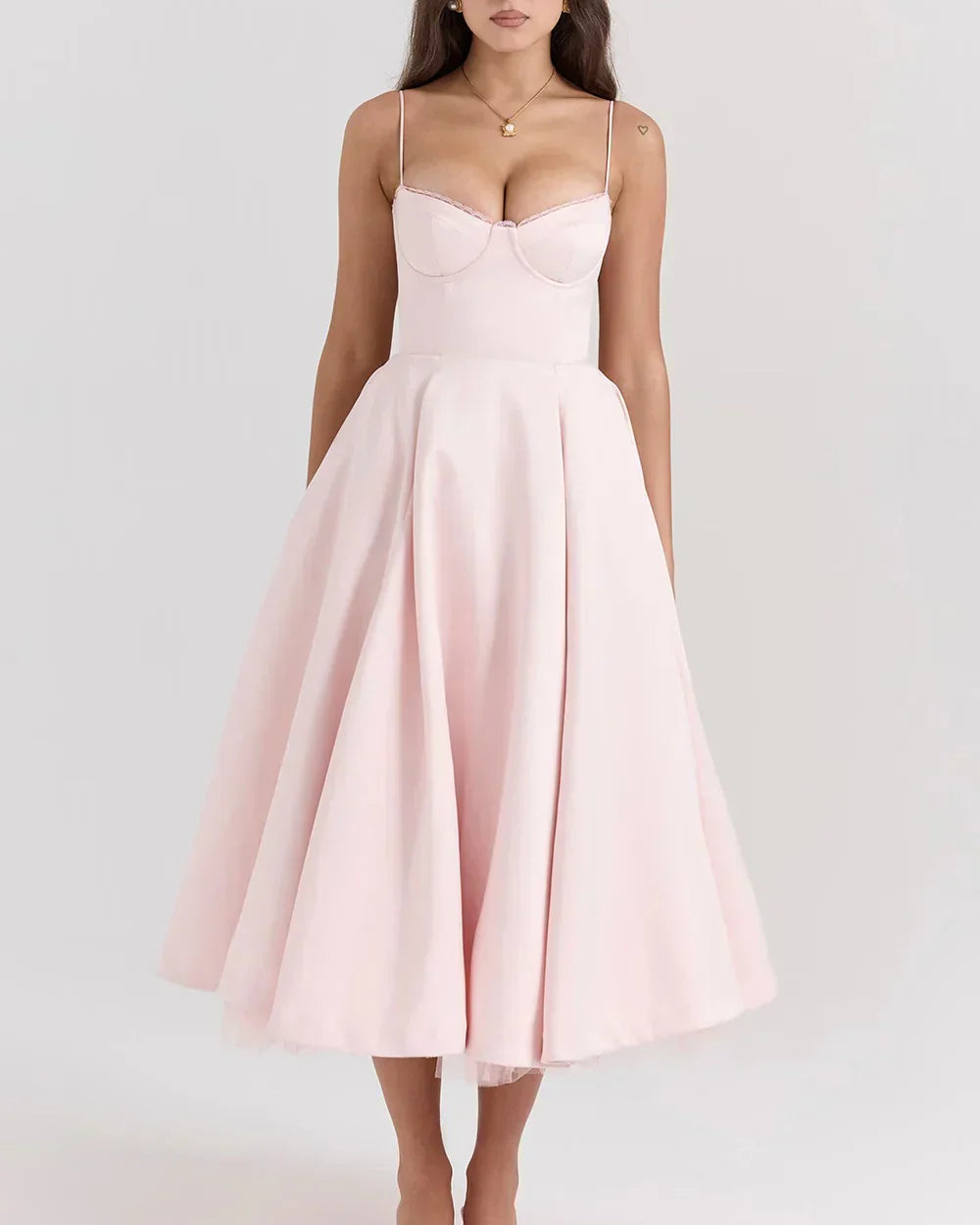 ARIEL™ | VESTIDO MIDI DE LUJO