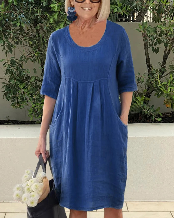 AMAYA™ | VESTIDO OVERSIZE CON BOLSILLOS