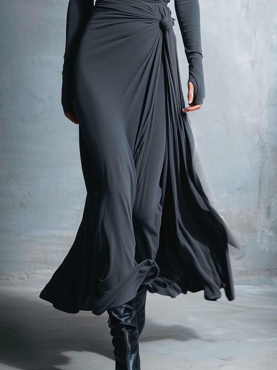PAULA™ | VESTIDO MAXI EXQUISITO CON NUDO ENVOLVENTE