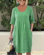AMAYA™ | VESTIDO OVERSIZE CON BOLSILLOS