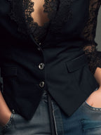 CRISTINA™ | BLAZER CON ENCAJE