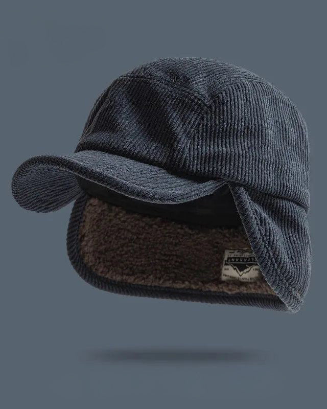 HIVERIA™ | GORRO DE PUNTO ACANALADO CON OREJAS ABATIBLES