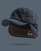 HIVERIA™ | GORRO DE PUNTO ACANALADO CON OREJAS ABATIBLES