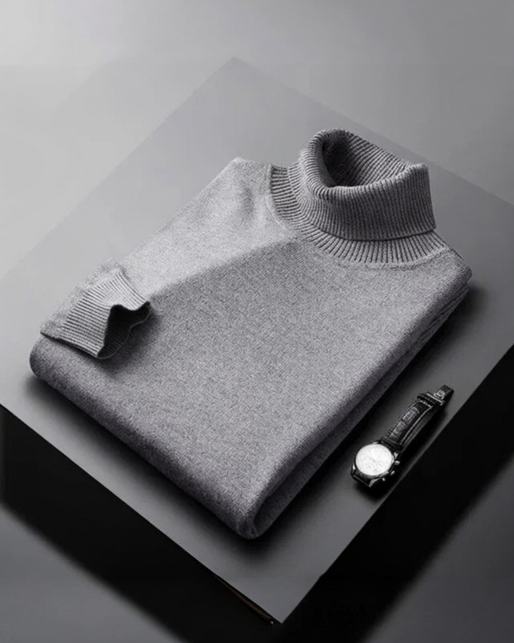 TITO VALDÉS™ | SUÉTER DE LANA CACHEMIRA CUELLO ALTO