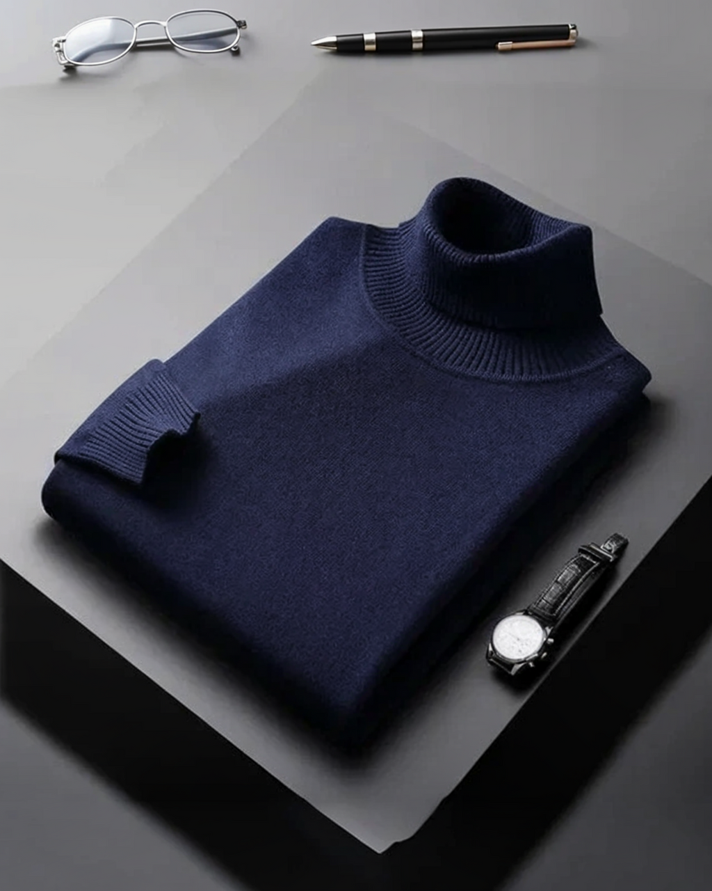TITO VALDÉS™ | SUÉTER DE LANA CACHEMIRA CUELLO ALTO