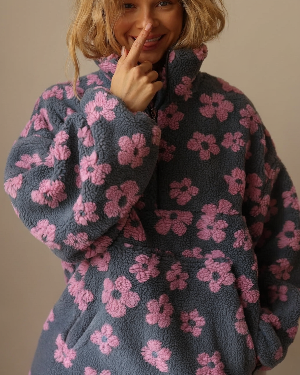 MARISOL™ | SUÉTER DE FELPA ESTAMPADO FLORAL