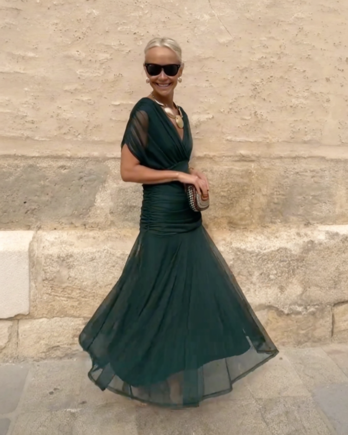 OLIVIA™ | VESTIDO MAXI ELEGANTE ESCOTE EN V