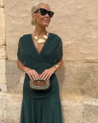 OLIVIA™ | VESTIDO MAXI ELEGANTE ESCOTE EN V