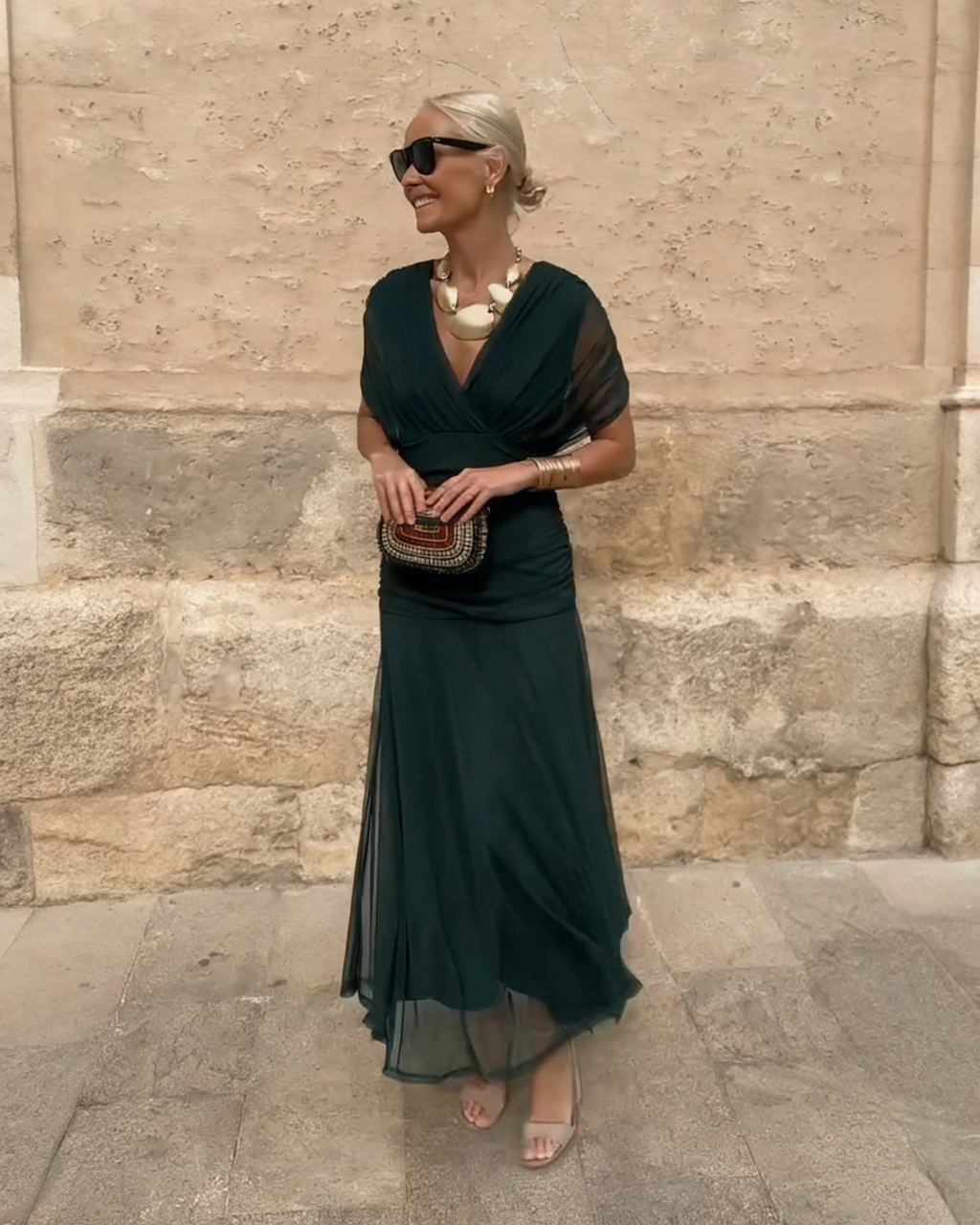 OLIVIA™ | VESTIDO MAXI ELEGANTE ESCOTE EN V