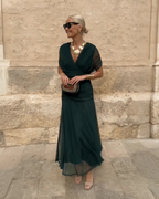 OLIVIA™ | VESTIDO MAXI ELEGANTE ESCOTE EN V