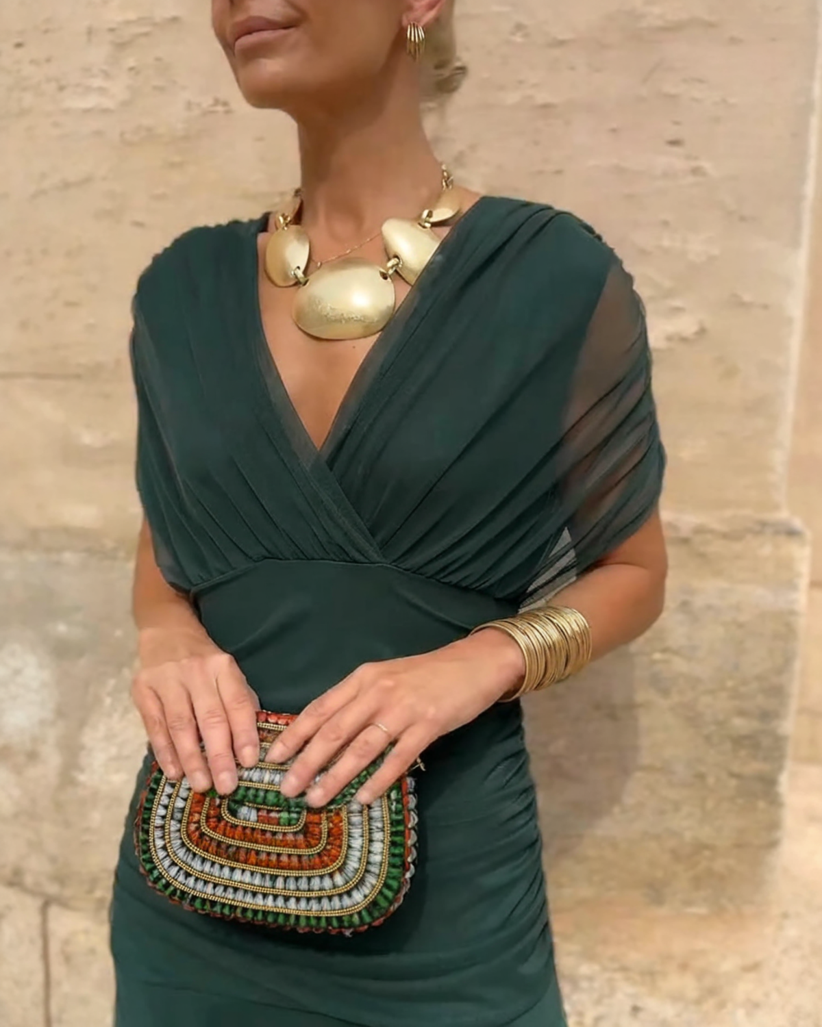 OLIVIA™ | VESTIDO MAXI ELEGANTE ESCOTE EN V